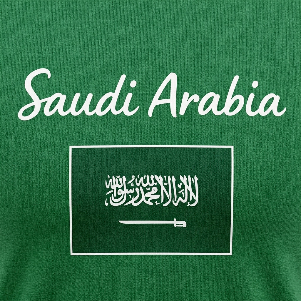 Men Saudi Arabia Graphic T Shirt