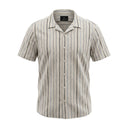 Men Stripe Shirt And Shorts Set