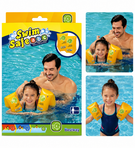 Swim Safe Abc Kids Inflatable Armbands 30 X 15 CM For Ages 5 To 12
