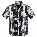 Kids Abstract Print Ribbed Shirt
