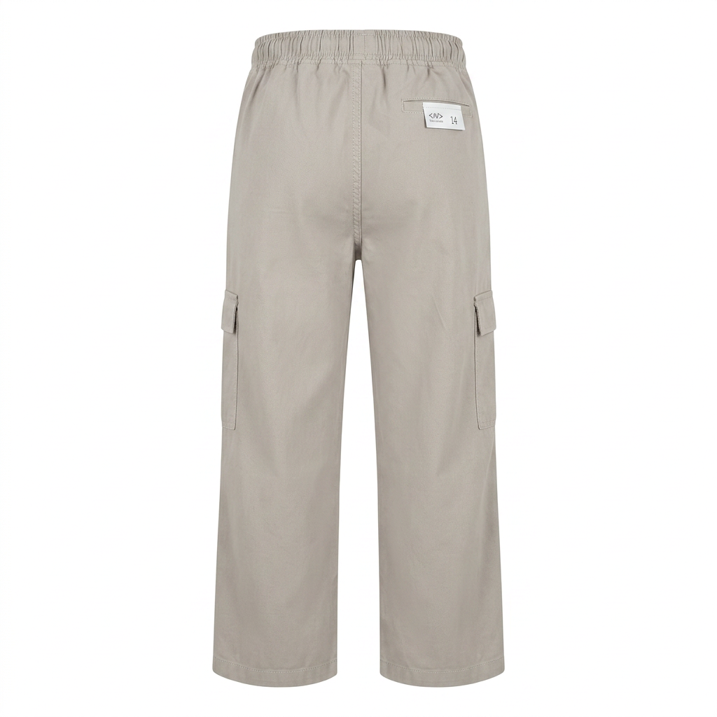 Kids Light Wide Leg Cargo Pants