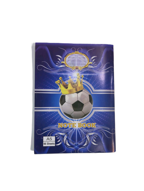 A5 Ruled Notebook Football Design 96 Sheets