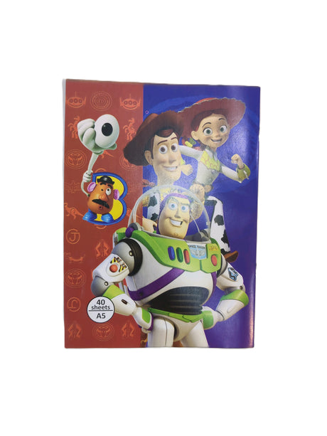 A5 Ruled Notebook With Cartoon Character Cover 40 Sheets
