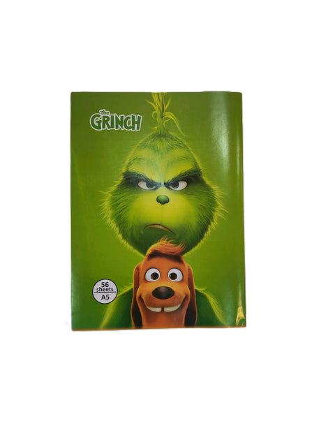 A5 Ruled Notebook With The Grinch Cover 56 Sheets